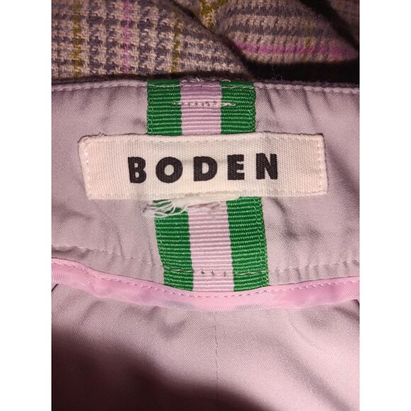 Boden Tan Plaid Kew Wool Blend Trousers Size 22 - Picture 3 of 5